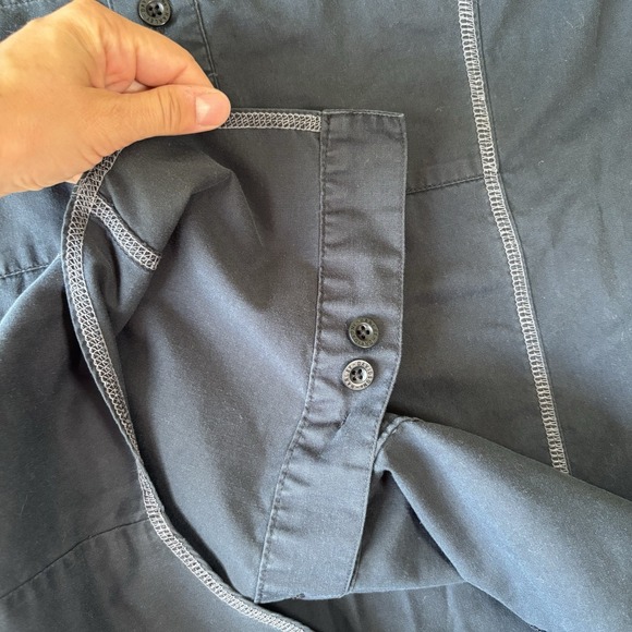 Harley Davidson Shirt Mens S Black Button Down Mechanic Motors Logo Cotton Biker - Picture 11 of 16